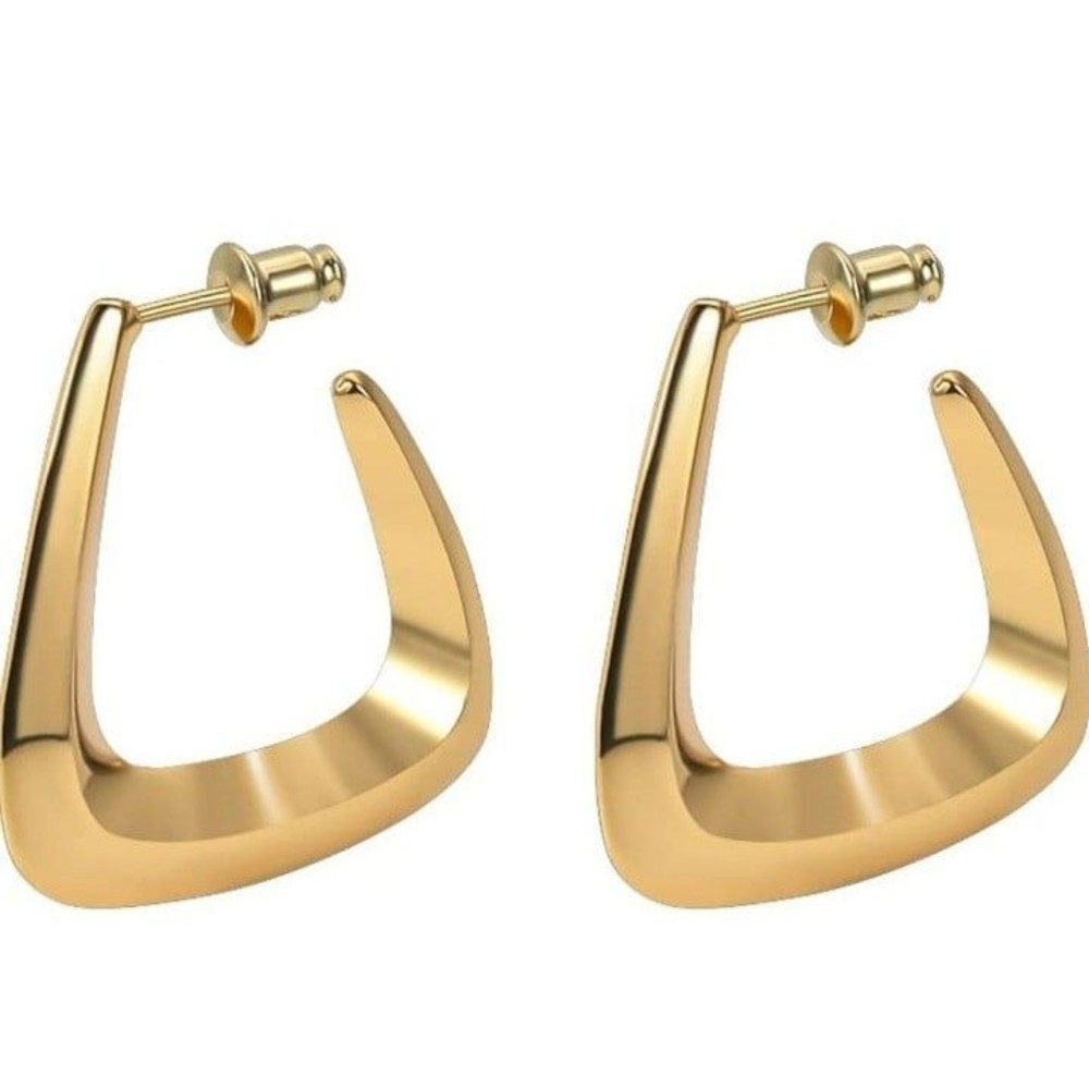Chunky hoop earrings